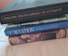 selection of old books