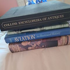 selection of old books