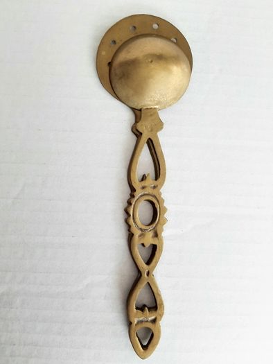 2 vintage brass spoon/strainer