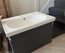 brand new vanity unit and sink