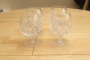 Set Of 4 Old Waterford Crystal Brandy Glasses
