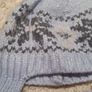 9-12M Knitted Warm Baby Hat with Straps Image 3
