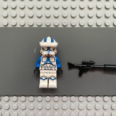 lego Star Wars sw1248 Clone Trooper Specialist, 501st Legion (Phase 2) minifigure- Blue Arms, Macrobinoculars, Nougat Head, Helmet with Holes