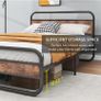 King Bed Frame with Headboard Image 9