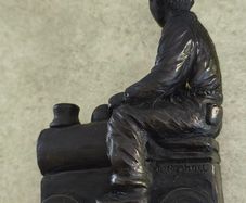 Beautiful cold cast bronze figurine by the late Jeanne Rynhart.