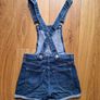 H&M Dark Denim Shorts Dungarees Image 2