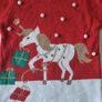 Dunnes Girl's Unicorn Christmas Jumper, size: 7-8 years Image 2