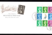 1993 Great Britain The Story of Beatrix Potter Stamp Booklet Pane Royal Mail Addressed First Day Cover (FDC)