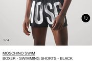 Brand new Moschino Men Swim Boxer Men Swimming Shorts - Black