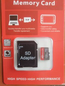 New 128g memory card.