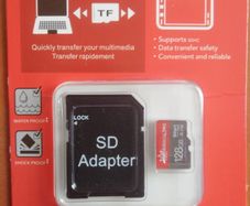 New 128g memory card.