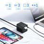 Extension Lead with 4 USB Slots, 4 Way (13A/3250W) Multi Plug Extension Cable, UK Desktop Power Extension Cord with Multi Socket, 1.5M Extension Cable (black, 1.5M) Image 2