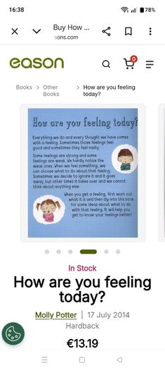 How Are You Feeling Today Book