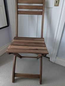 Ikea Folding Wooden Chair