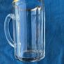 Vintage pint glass in leather holder Image 9