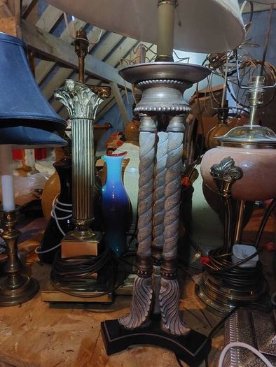old vintage lamps from the 70s and 80s