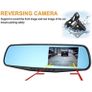 2 channel Dashcam + Reversing Camera in Rearview Mirror DVR Car Black Box Image 2