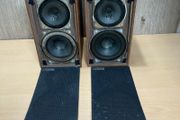 Pair Vintage Videoton D132 E Minimax II Teak Hifi Speakers - Made in Hungary