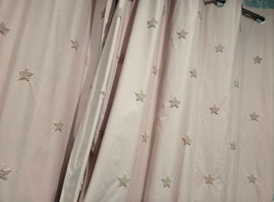pink blackout curtains