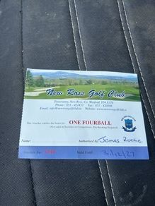New Ross Golf 4 ball voucher