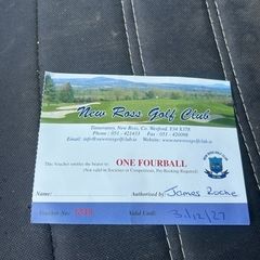 New Ross Golf 4 ball voucher