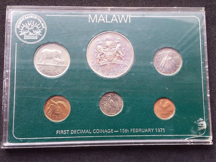 1971 Malawi First Decimal Coinage Mint Set - Rare Historical Issue