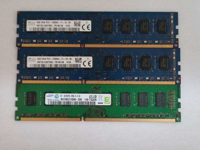 3x4 GB Desktop memories