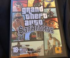 Grand theft auto San Andreas PS2 Game w poster