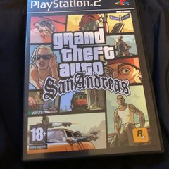 Grand theft auto San Andreas PS2 Game w poster