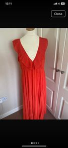 Orange Zara dress size 14