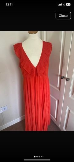 Orange Zara dress size 14