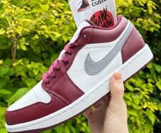 Air Jordan 1 Low White Bordeaux - Size UK9.5