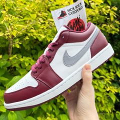 Air Jordan 1 Low White Bordeaux - Size UK9.5