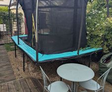 12ft x 8ft Trampoline with safety enclosure 90 o.n.o.