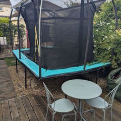 12ft x 8ft Trampoline with safety enclosure 90 o.n.o.