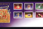 2003 Jersey 50th Anniversary of the Coronation: Coronation Regalia Commemorative Stamps First Day Cover (FDC)