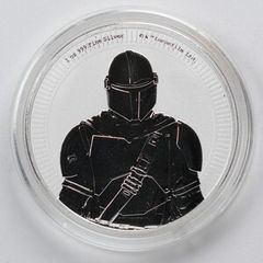 2021 1 Oz Niue Silver Star Wars Mandalorian Coin BU (In Capsule)