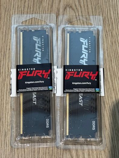16gb (8gbx2) Ddr5 Ram Kingston Fury 4800mhz Cl38 NEW
