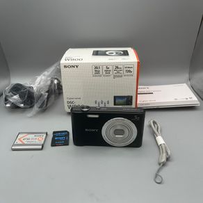 Sony DSC-W800 20.1MP Digital Camera Black - Boxed - Mint