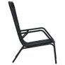 Garden Chair Poly Rattan Black Image 3