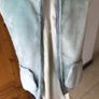 Blue Suede effect waistcoat -100%acrylic fur lining Image 6