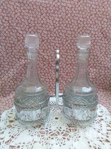Two Drinks Decanters with Stand