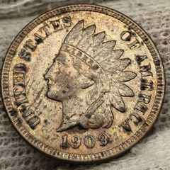 USA United States 1909 Indian Head Penny 1 Cent Choice Uncirculated