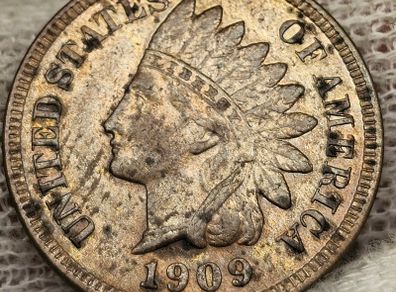 USA United States 1909 Indian Head Penny 1 Cent Choice Uncirculated