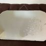 Large Early Mid Century Vintage Beveled Mirror with Reversed Carved Etched Image Image 6