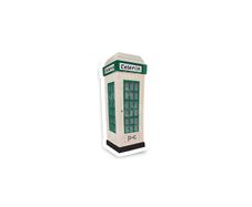 Irish Telefon Box Retro Glossy Single Sticker