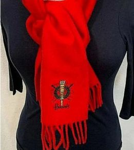 Vintaqe Harrods Unisex Lambswool Scarf