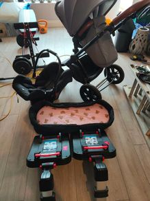 ikkle bubba travel system pram buggy car seat with 2 car bases
