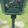 Cast Iron Freestanding Pole Post Box Image 4