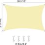 Sun Shade Sail Waterproof Rectangle 2x3m, 95% UV Block Garden Sunscreen Awning Canopy with Free Rope, Breathable Patio Sail pergola for Outdoor Party Image 6